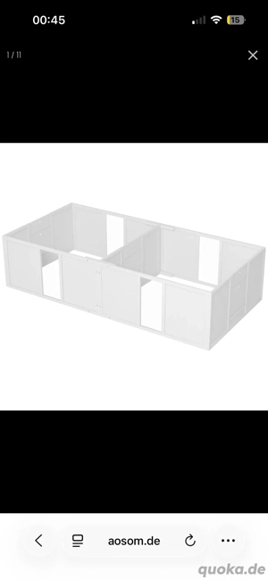 XXL Wurfbox Welpenauslauf 2m x 1m