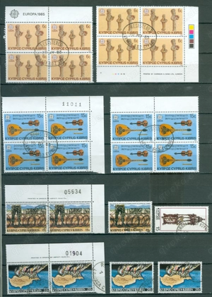Zypern gestempelte verschiedene Briefmarken wie auf den Bildern zu sehen
