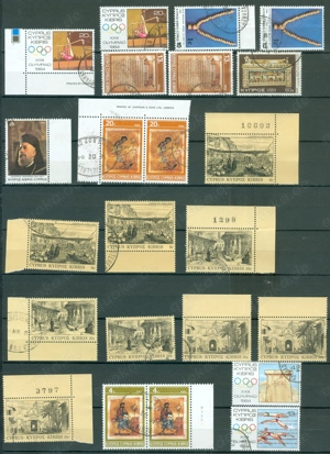 Zypern gestempelte verschiedene Briefmarken wie auf den Bildern zu sehen Bild 3