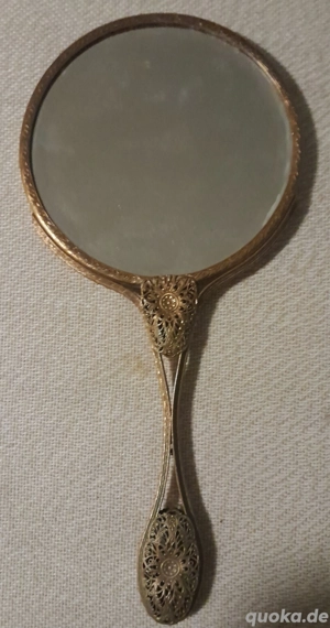 Antiker Handspiegel Jugendstil l=28cm