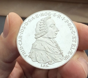 Silbermedaille 30g Feinsilber Nachpräg. Mainzer Konventionstaler