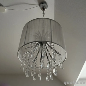 Lampe mit Kristallen  Bild 3