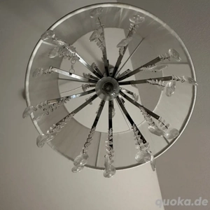 Lampe mit Kristallen  Bild 2