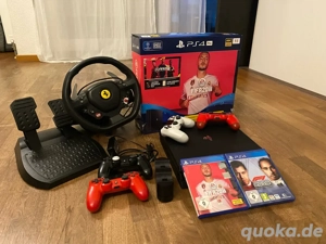 PlayStation 4 Pro 1 TB (CUH-7216B) + viel Zubehör