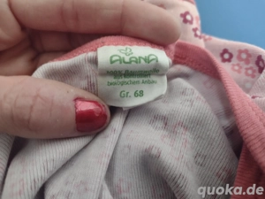 Longsleeve rosa Blumen 68 Alana  Bild 3