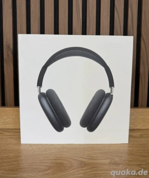 Apple Airpods Max kabellose Kopfhörer auf Ohren mit OVP 