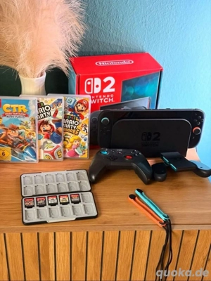 Nintendo switch 2 mit sammlung spiel + rechnung und garantie 