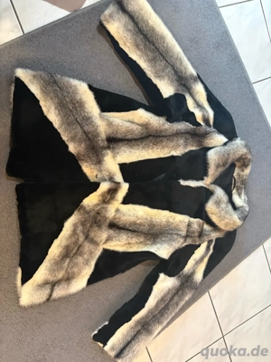 pelz und leder mantel 