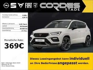 CUPRA Ateca AWD, NAVI, LED u.vm 369 € 3.500 €Anzahlung - 5 Jah