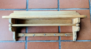 Ururomas Handtuchhalter mit Überhangtuch - antik