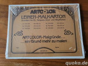 Bespannter Malkarton (18x24 cm) NEU
