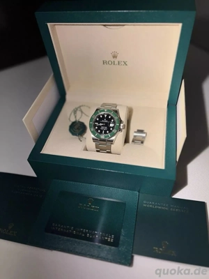 Original Rolex Submariner Date 2023 Grüne Lünette LC 100