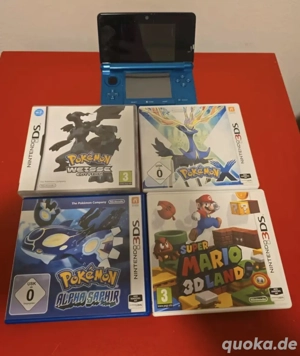 Nintendo DS mit Spielen wie Pokemon Weisse, X