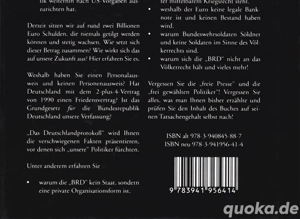 Autorenkollektiv: Das Deutschland Protokoll - 10. erweiterte Jubiläumsausgabe September 2011, HC Bild 2