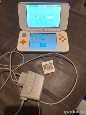 New Nintendo 2DS XL   Tragbare Spielkonsole   Weiß Orange