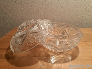 Glasschale mit Deckel,Glas,Schale,Schüssel,Durchmesser ca.15cm