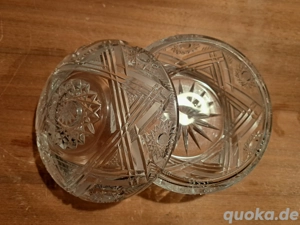 Glasschale mit Deckel,Glas,Schale,Schüssel,Durchmesser ca.15cm Bild 4