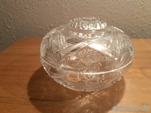 Glasschale mit Deckel,Glas,Schale,Schüssel,Durchmesser ca.15cm Bild 3