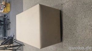 Lederbank naturweiß 80cm lang x 50 cm breit x 39 cm hoch 6 Stück