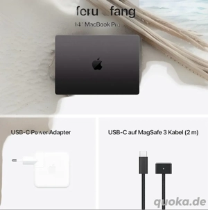Apple MacBook Pro 14" 2024 M4 16 512GB Space Schwarz Bild 3