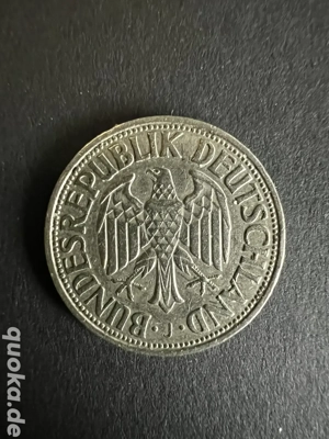 Zum 70. Jubeljahr eine 1 DM  "J"  Münze von 1956 Bild 2