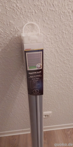 Doppelrollo Silber 80cm  100cm