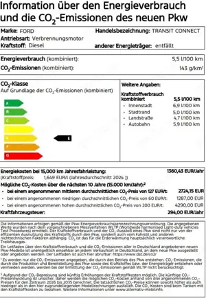 Ford Transit Connect Transit Connect 2.0 EcoBlue L1 FWD Limited