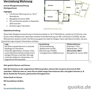 2.Mietwohnung in Viernheim