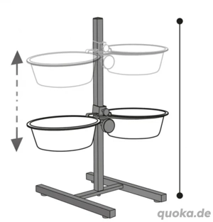 Karlie Otis Plus Doppelnapfständer 1,6 l   NEU + Versand Bild 2