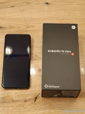 Xiaomi 15 Ultra - 16GB RAM + 512GB ROM schwarz sehr guter zustand mit OVP 