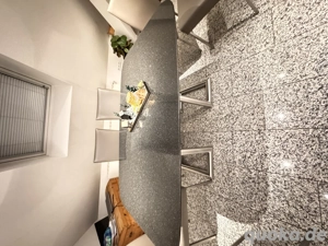 Granittisch schwarz mit Edelstahl-Gestell TOP-Zustand!