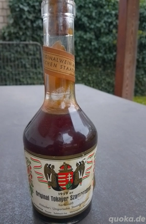 Original ungarischer Tokayer Szamorodner Jahrgang 1959