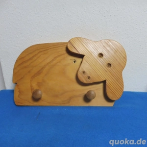 Lamm Schaf Garderobe Kindergardarobe aus Holz Kinderzimmer 