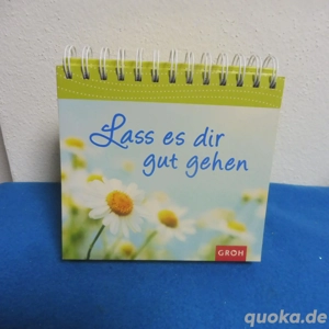 Lass es dir gutgehen Alljahreskalender Kalender Tischaufsteller GROH wiederverwendbarer Aufsteller