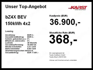 Toyota bZ4X BEV 150kWh 4x2 Comfort