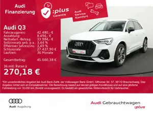 Audi Q3 S line 35 TFSI S tr. Optik schwarz*AHK*8-fach