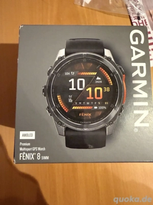 Garmin Fenix 8 51 mm Amoled neue versiegelt GPS uhr mit Armbände und garantie 