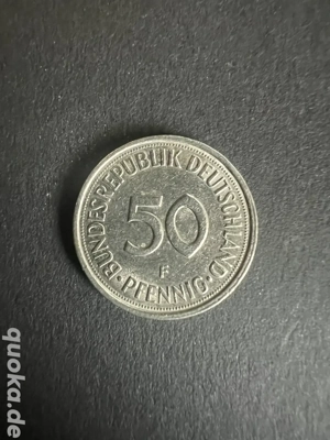  Zum 50. Jubeljahr eine 50 Pfennig Münze  F  von 1976
