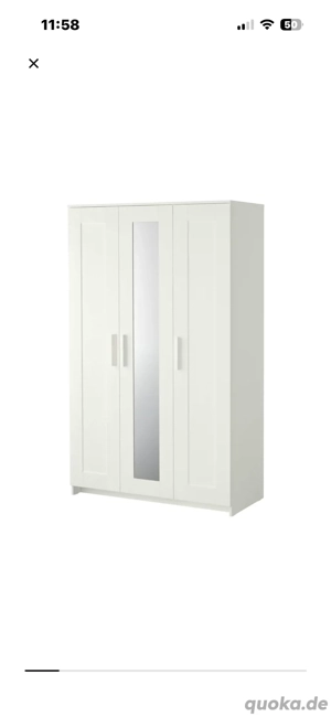 Zwei IKEA Kleiderschrank weiß mit Spiegel