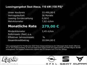 SEAT Ateca Road Edition 1.5 TSI 110 kW (150 PS) 7-Gang DSG Al Bild 4