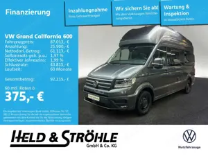 Volkswagen Grand California DIESELHEIZUNG HOCHBETT LED