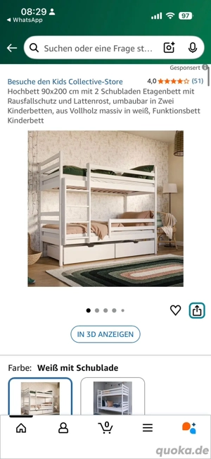 Etagen Bett mit Leiter zu verschenken Abholung zeitnah 