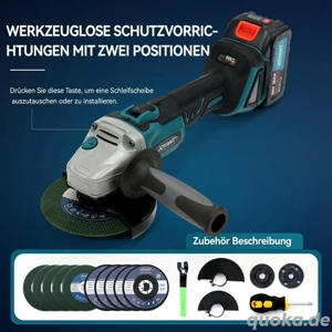 Akku-Winkelschleifer, 9000RPM 5-Zoll-Trennschleifer ohne Akku NEU