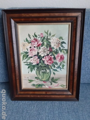 Blumenstrauß, Ölbild, Hand gemalt