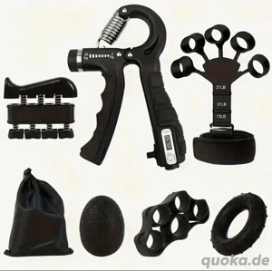 NEU Handtrainer Set 6-teilig Griffkraft  Finger Unterarm + Beutel
