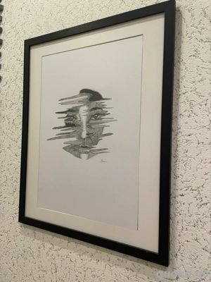 Dekorative Kunstzeichnung "Fade Away  (A3)