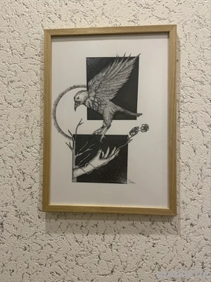 Dekorative Kunstzeichnung "Freedom  (A4)