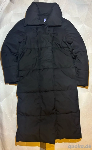 Lange schwarze Winterjacke Damen