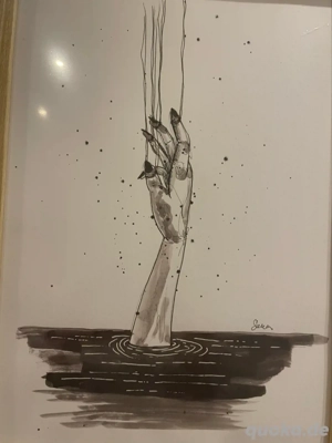 Kunstzeichnunge "Drowning in Sadness  (A4)