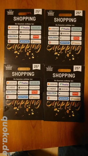 100  shopping card